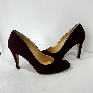 Innovare made Italy Pump Heels Size 36 (6)  Elegant Dark Burgundy Maroon Suede